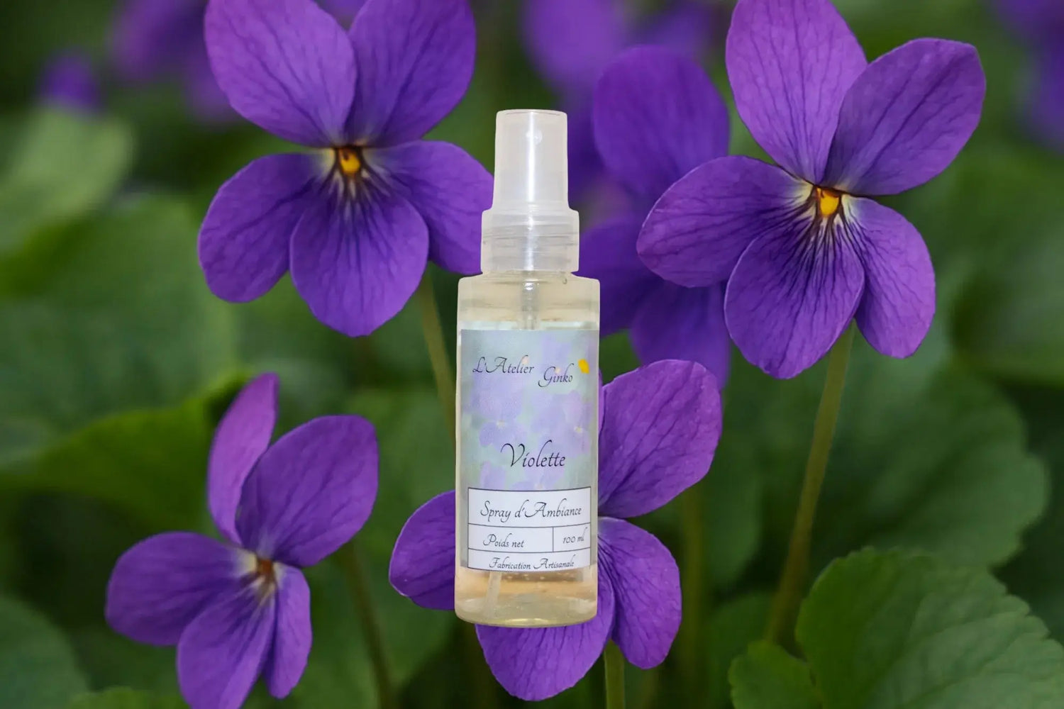 Spray d'Ambiance Violette - L'Atelier Ginko - Boutique en Ligne