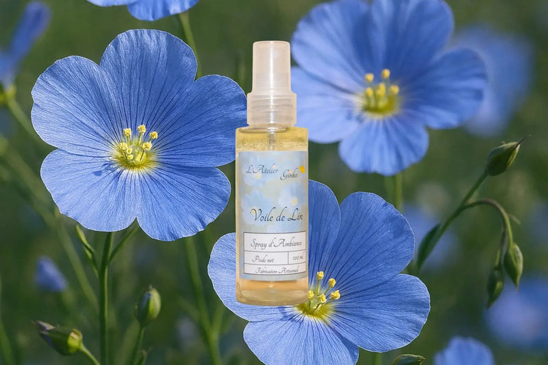 Spray d'Ambiance Voile de lin - L'Atelier Ginko - Boutique en Ligne