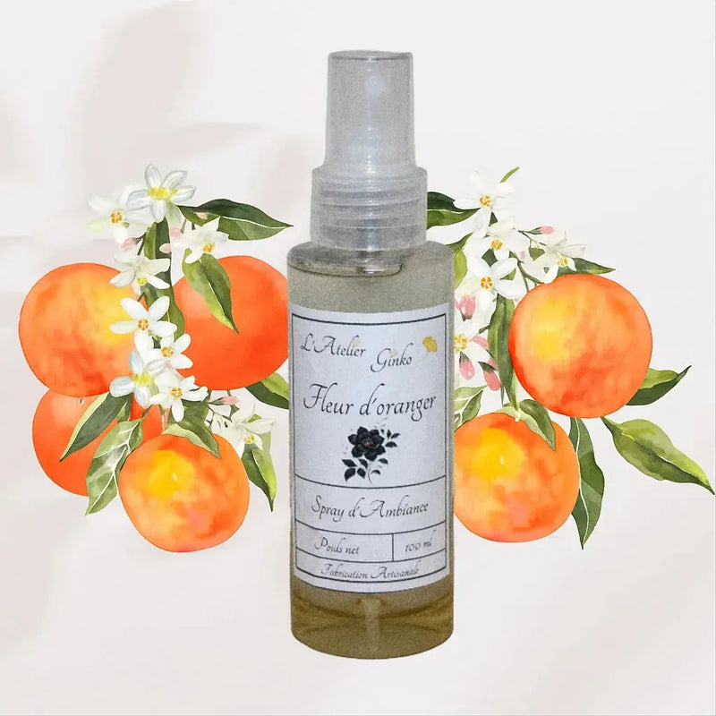 Spray d'Ambiance Fleur d'oranger L'Atelier Ginko - Boutique en Ligne