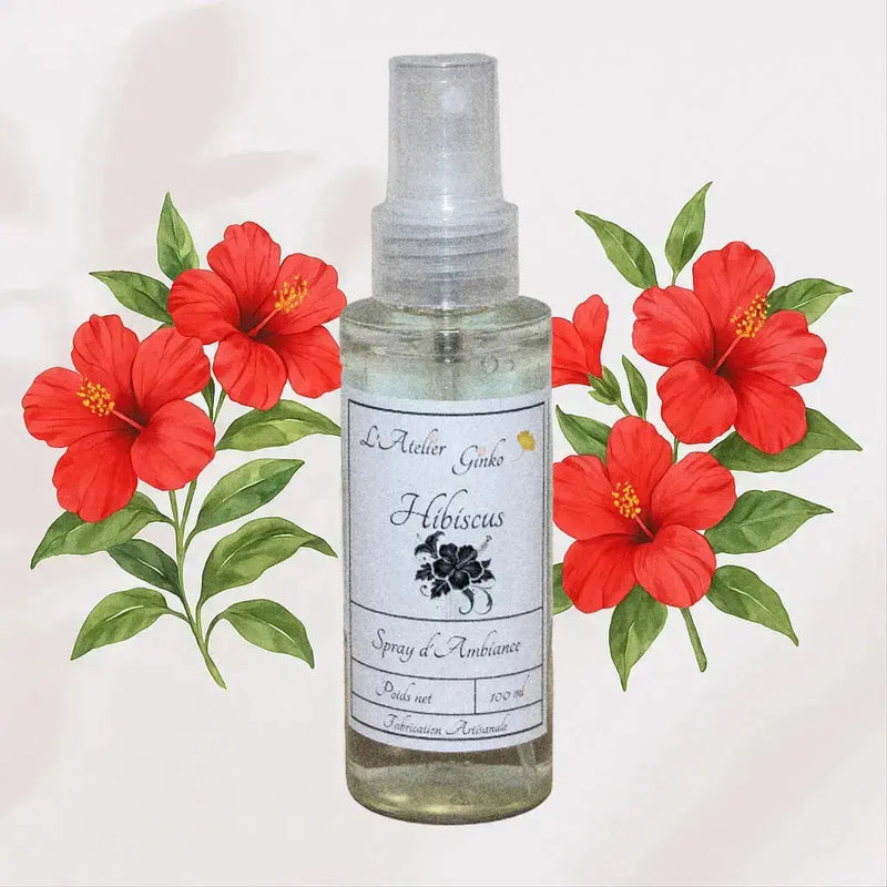 Spray d'Ambiance Hibiscus L'Atelier Ginko - Boutique en Ligne