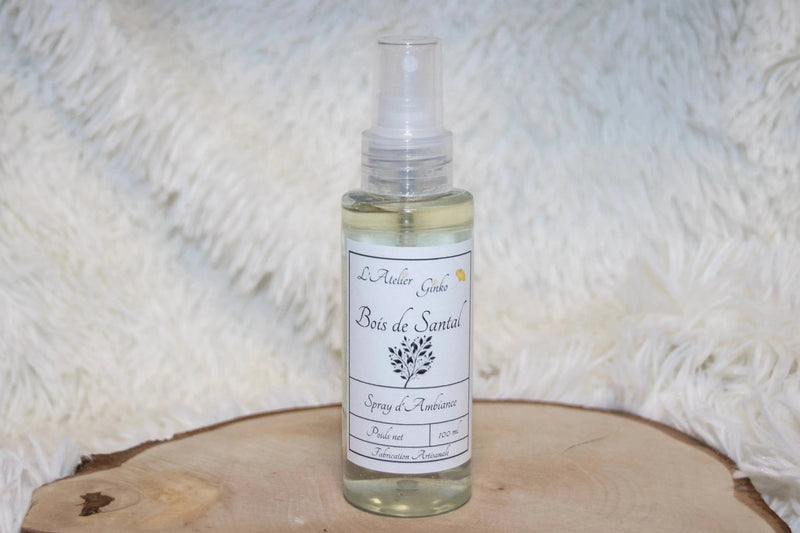Spray d'Ambiance Bois de santal L'Atelier Ginko - Boutique en Ligne