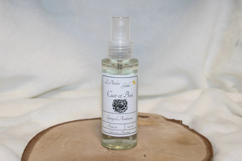 Spray d'Ambiance Cuir et bois L'Atelier Ginko - Boutique en Ligne