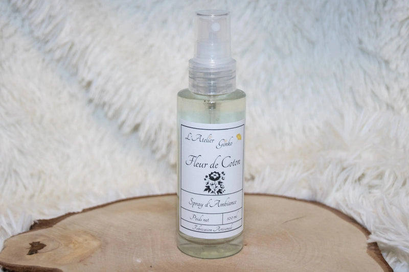 Spray d'Ambiance Fleur de coton L'Atelier Ginko - Boutique en Ligne