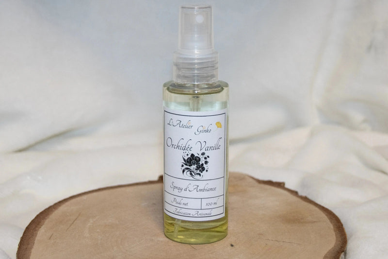 Spray d'Ambiance Orchidee vanille L'Atelier Ginko - Boutique en Ligne