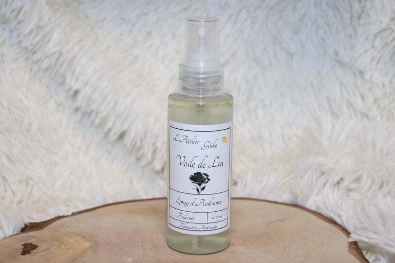 Spray d'Ambiance Voile de lin L'Atelier Ginko - Boutique en Ligne