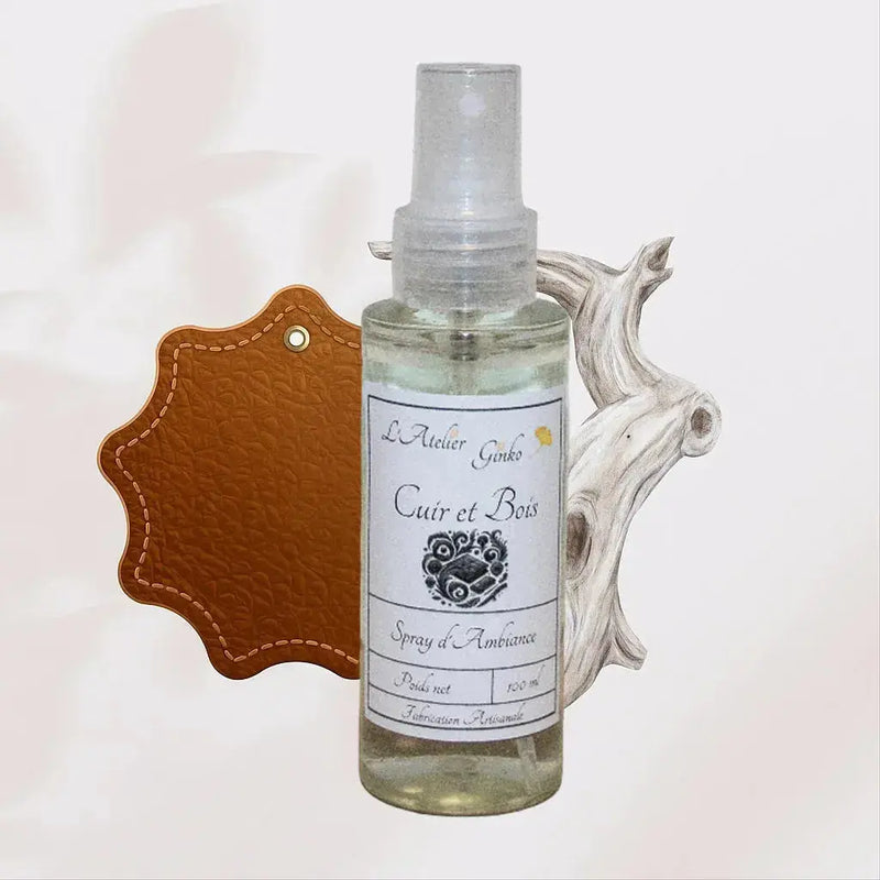 Spray d'Ambiance Cuir et bois L'Atelier Ginko - Boutique en Ligne