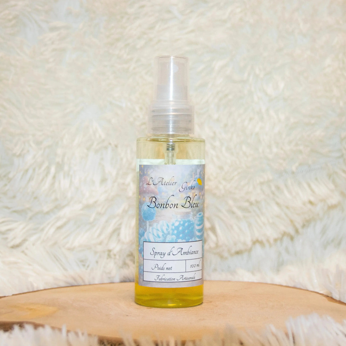 Spray d'Ambiance Bonbon Bleu - L'Atelier Ginko - Boutique en Ligne