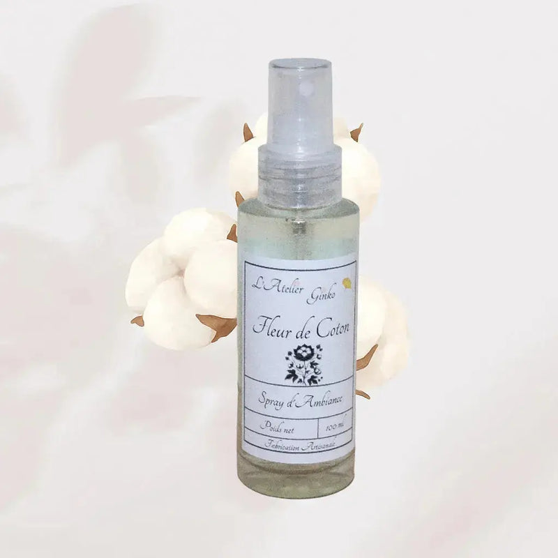 Spray d'Ambiance Fleur de coton L'Atelier Ginko - Boutique en Ligne