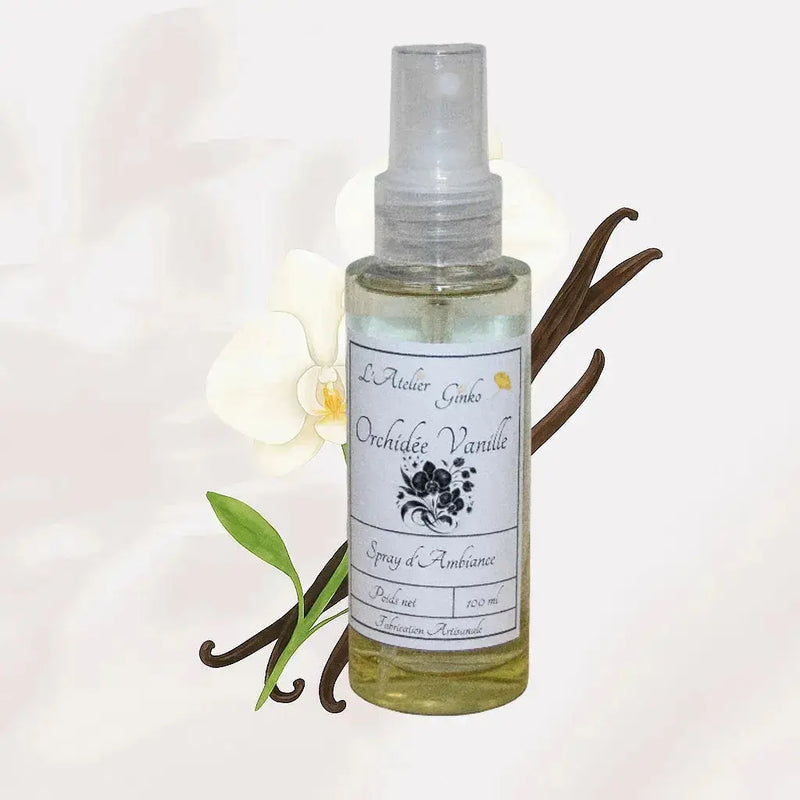 Spray d'Ambiance Orchidee vanille L'Atelier Ginko - Boutique en Ligne