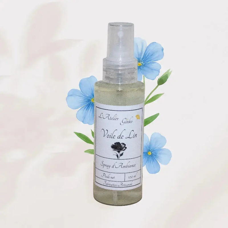 Spray d'Ambiance Voile de lin L'Atelier Ginko - Boutique en Ligne