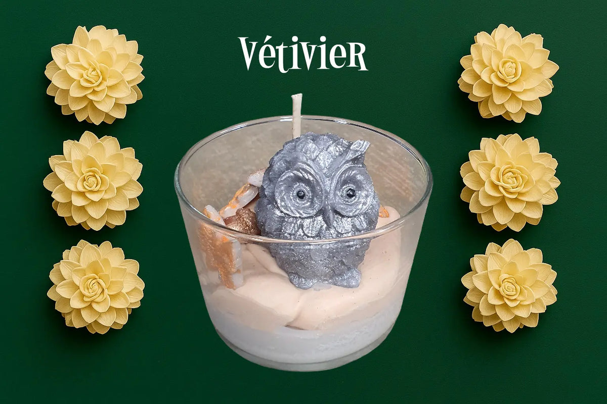 Bougie Chantilly gourmande Vétivier L'Atelier Ginko - Boutique en Ligne