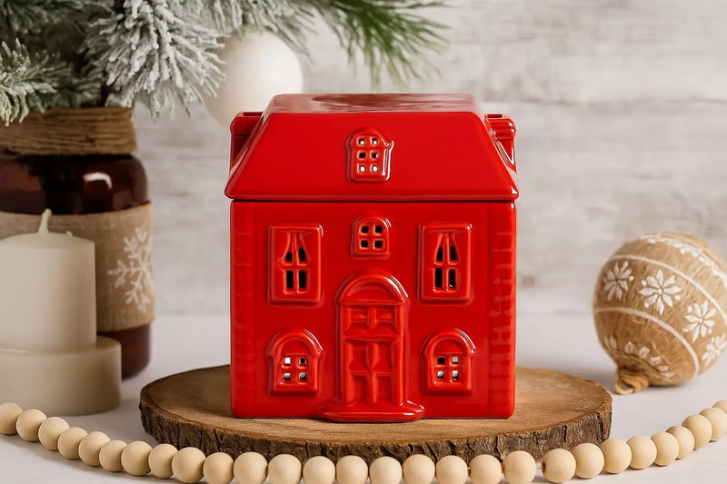 Brûle-parfum Maison Rouge - L'Atelier Ginko - Boutique en Ligne